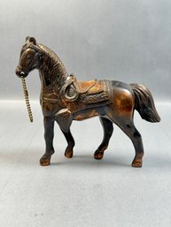 Dodge Style Copper Bronze Horse