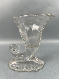 Heisey Warwick Clear Cornucopia Vase