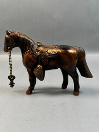 Dodge Style Copper Bronze Horse Bank
