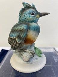 Ceramic Bird- King Fisher B-743-hand Painted. 4.25 High