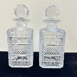 Two Matching Crystal Decanters