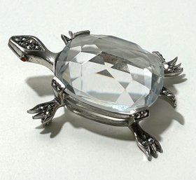 Vintage Turtle Sterling Silver German Pin