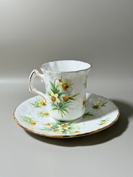 Yellow Jonquils From Old England Gardens Demitasse Cup And Saucer
