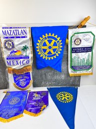 Rotary Club Banners From Around The World.