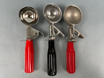 3 Vintage Ice Cream Scoops.