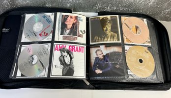 Full Zip CD Case Filled With Christian CDs