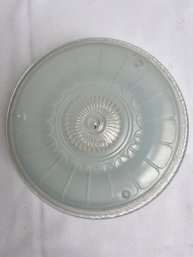 Vintage Art Deco Ceiling Light Shade. Light Blue And Frosted. Local Pick Up