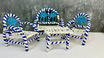 Set Of 4 Pieces Of Doll Furniture