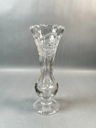 Cut Crystal Bud Vase