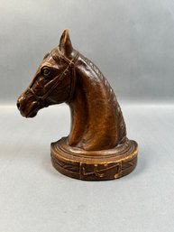 Vintage Single Horse Head Bookend