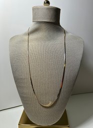 Italian Bronze Gold And 925 Silver Chain Necklace