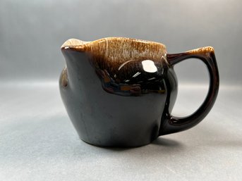 Pfaltzgraff Brown Drip Glaze Double Spout Creamer