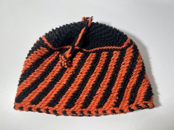 Vintage Orange And Black Hat