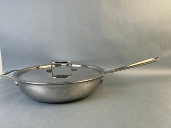 All Clad Stainless 4 Quart Frypan With Lid.