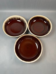 Pfaltzgraff Brown Drip Glaze Three Bowls