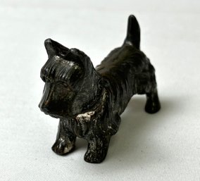 Vintage Scottish Terrier Dog Metal Figurine