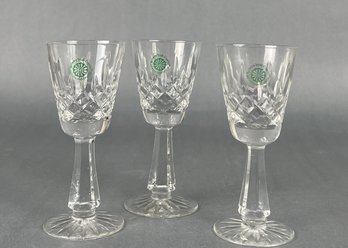 Galway Stemware Set Of 3 With Paper-labels