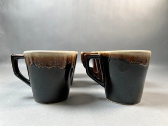 Pfaltzgraff Brown Drip Glaze 6 Coffee Mugs