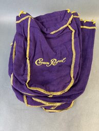 18 Crown Royal Purple Velour Bags.