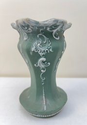 Green Jasperware Vase ~ Possibly Schafer & Vater, Germany