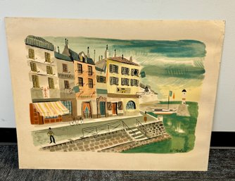 De Montfort -  Waterfront In Watercolor