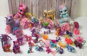 Large Lot Of My Little Pony Figurines