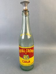 Vintage Royal Crown Cola Bottle With Vintage Sprinkler Top.