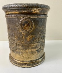 Silver Plate Canister-6.5 Inches Tall