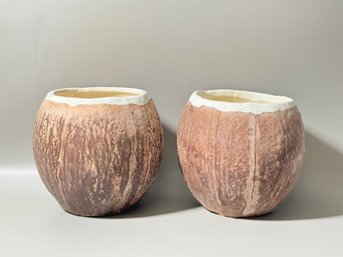 Pair Of Trader Vics Coconuts Drinking Glasses