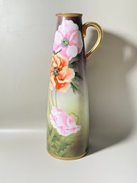 Antique Hand Painted Nippon Pitcher Vase