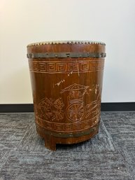 Vintage Asian Inspired Drum