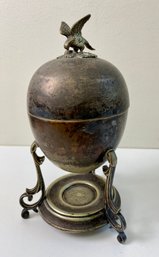 Antique Silver Plated Egg Coddler With Top
