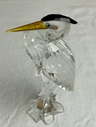 Vintage Swarovski Glass Art Heron *LOCAL PICKUP ONLY - NO SHIPPING*