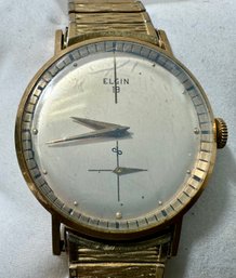 Elgin 1Ok Gold Manual Wind Watch