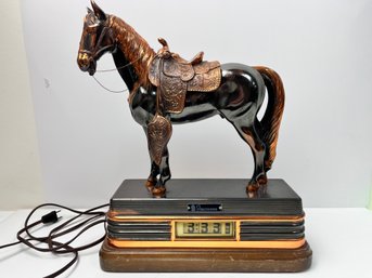 Vintage Abbotwares Bronze Copper Horse Clock. -Local Pick Up Only