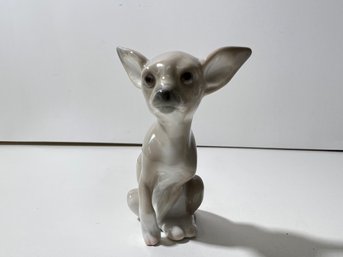 Lladro Gray Small Dog Figurine