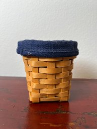 Longaberger Lined Small Basket Dated 2003.