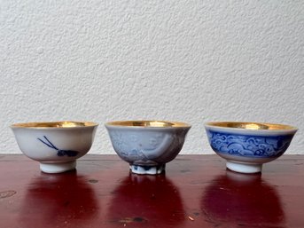 3 Japanese Tea Cups.