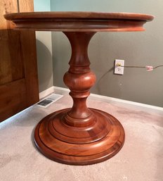 Ethan Allen Round Bedside Table.