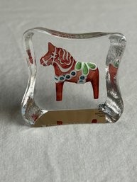 Mats Jonasson Made In Sweden Small Glass Art *LOCAL PICKUP ONLY - NO SHIPPING*