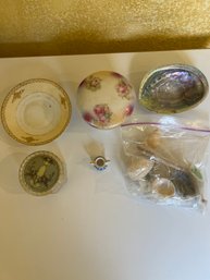 Trinkets, Trinket Dishes And Seashells.