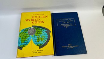 2 Books On Coins- Modern World Coins And Handbook Of The United States Coins
