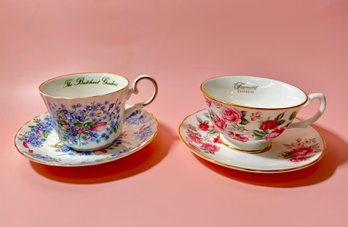 Lot Of 2 China Cup & Saucers - Fairmont Empress & Butchart Gardens *Local Pick Up Only*