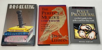 3 BOOKS Perfect Murder, Police Procedural, The Bedside Companion To Crime