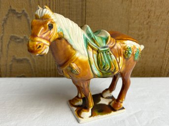 Vintage Chinese Tang War Horse Statue *LOCAL PICKUP ONLY - NO SHIPPING*