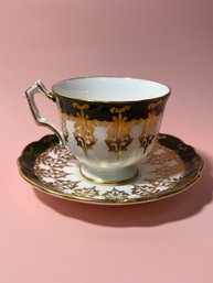 Ansley Green & Gold Cup & Saucer * Local Pick Up Only*