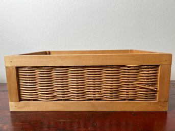 Wood Weave Basket.