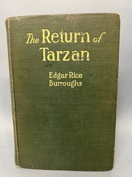 The Return Of Tarzan - By Edgar Rice Burroughs, 1915