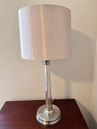 Mercury Glass & Silvertone Table Lamp.