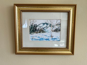 Winter Landscape Scene Print
